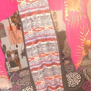 Long Cotton Patterned sleeveless Dress size Large